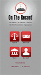 Mobile Screenshot of ontherecord.com